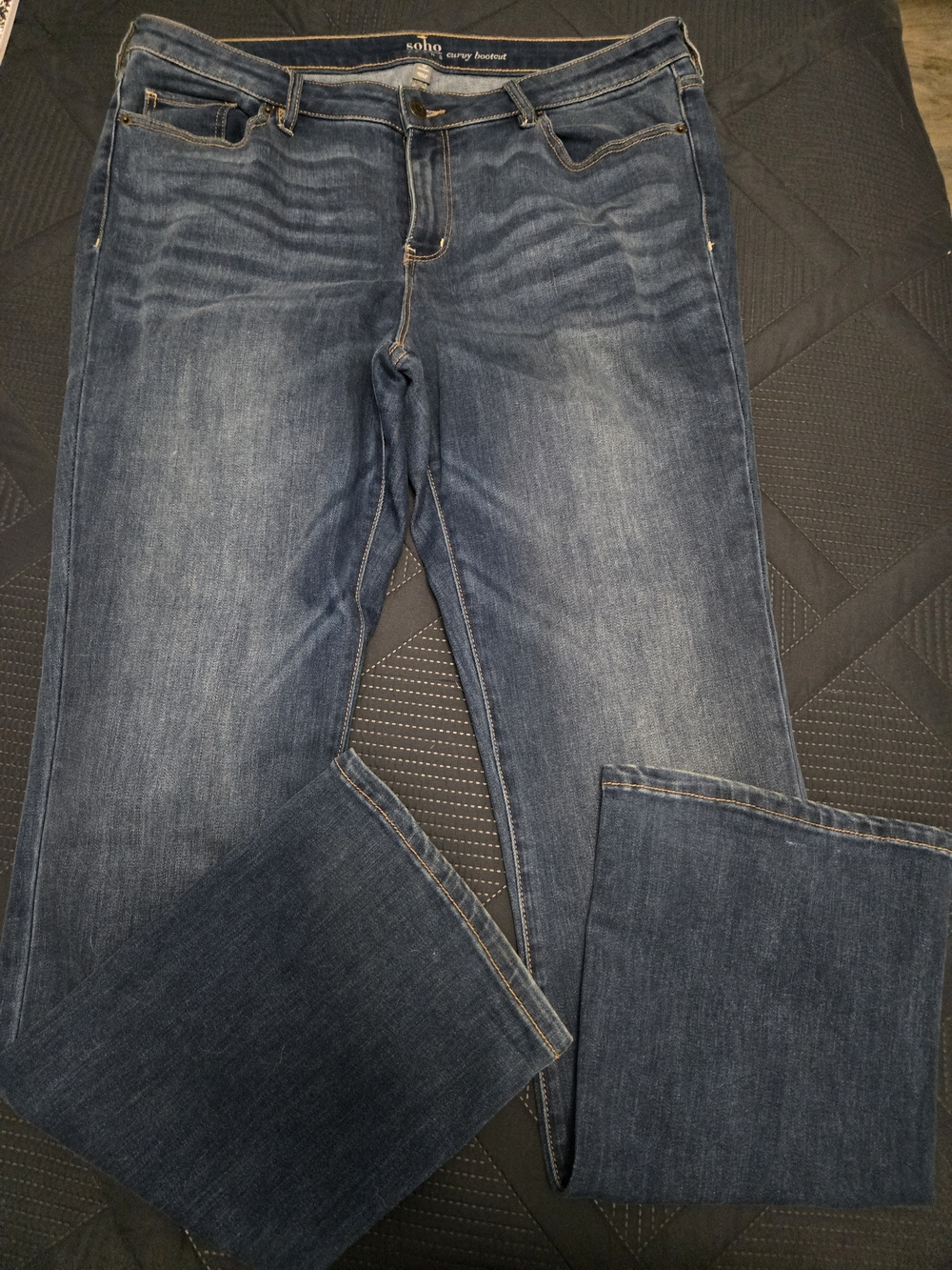 Soho Bootcut Jeans - Dark Blue Wash
